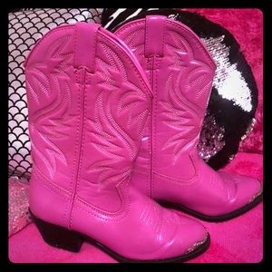 Pink Cowgirl Shoes Size 2